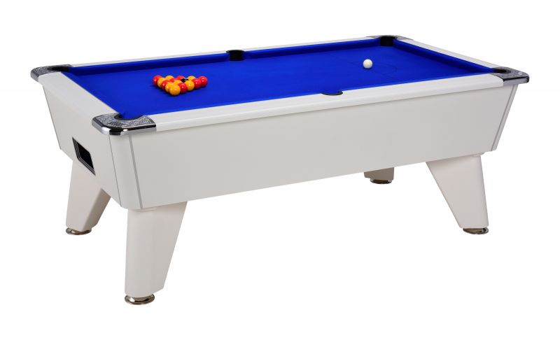 Billard Anglais DPT Omega blanc, une table 8 pool, 3 couleurs au choix