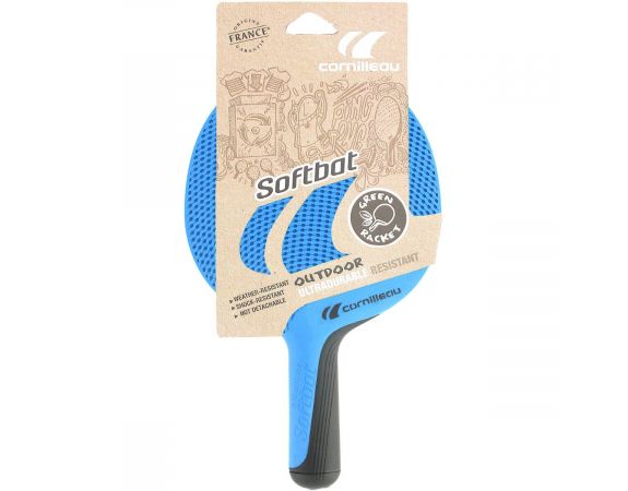 Raquette Ping Pong Cornilleau Softbat bleue