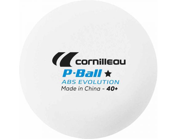Balles Ping Pong Cornilleau P-Ball 6pcs blanches