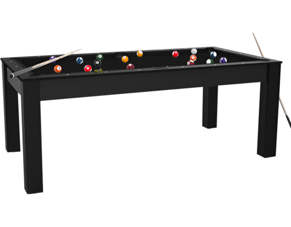 Billard Convertible Delhi Noir 6 FT