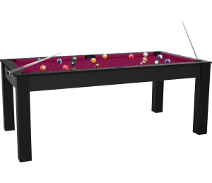 Billard Convertible Delhi Noir 7FT