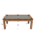 Billard convertible Delhi Bois Clair 6 ou 7FT