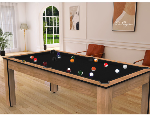 Billard convertible Delhi Bois Clair 6 ou 7FT