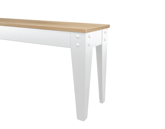 Banc René Pierre pieds blancs