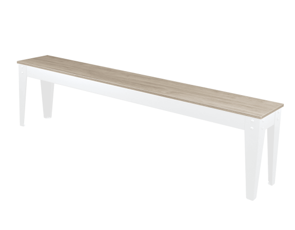 Banc René Pierre pieds blancs